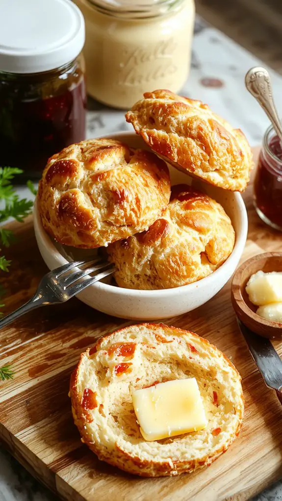 fluffy breakfast bread rolls