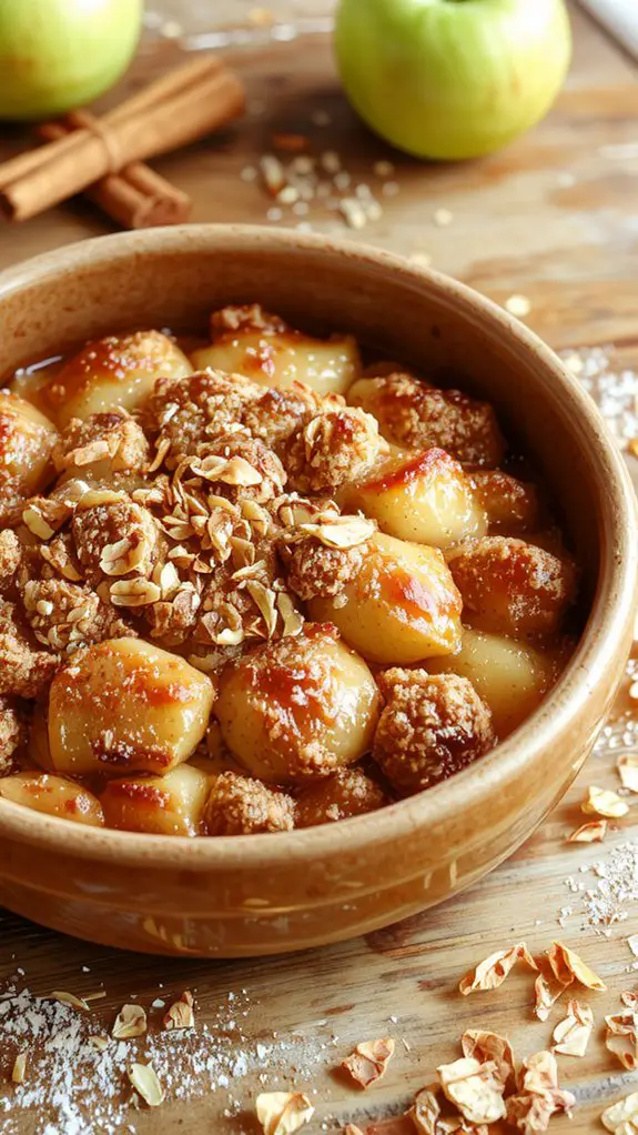 The Best Homemade Apple Crisp Recipe 3 golden apple crisp topping
