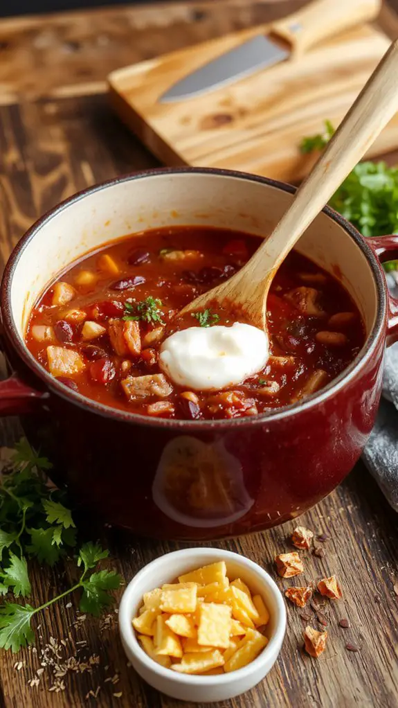 hearty beef tomato chili