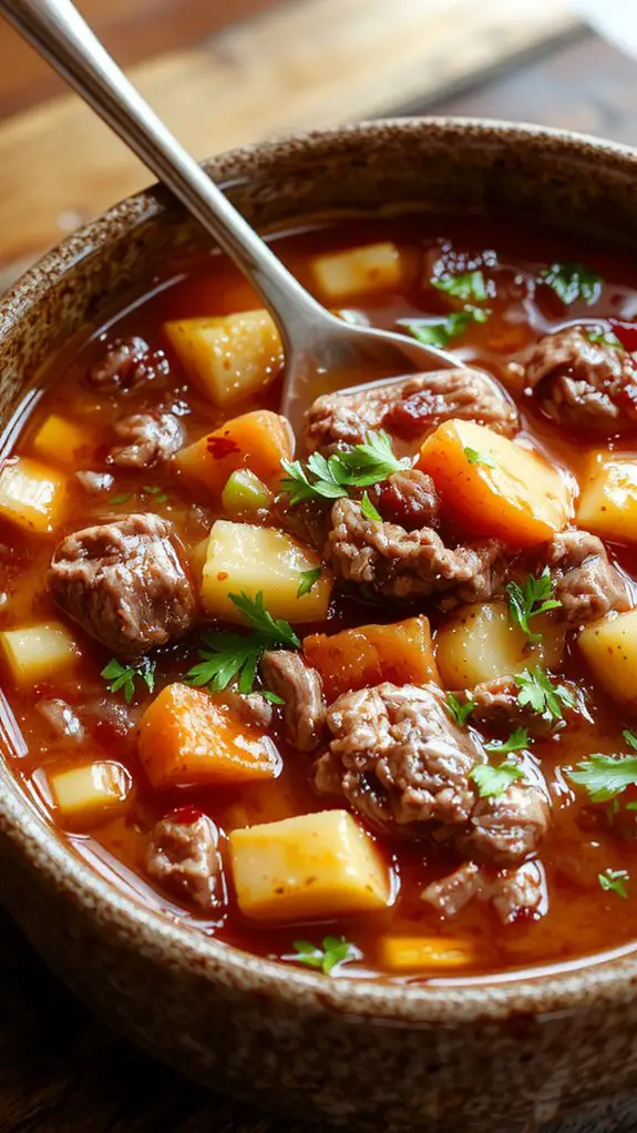 hearty beef vegetable soup