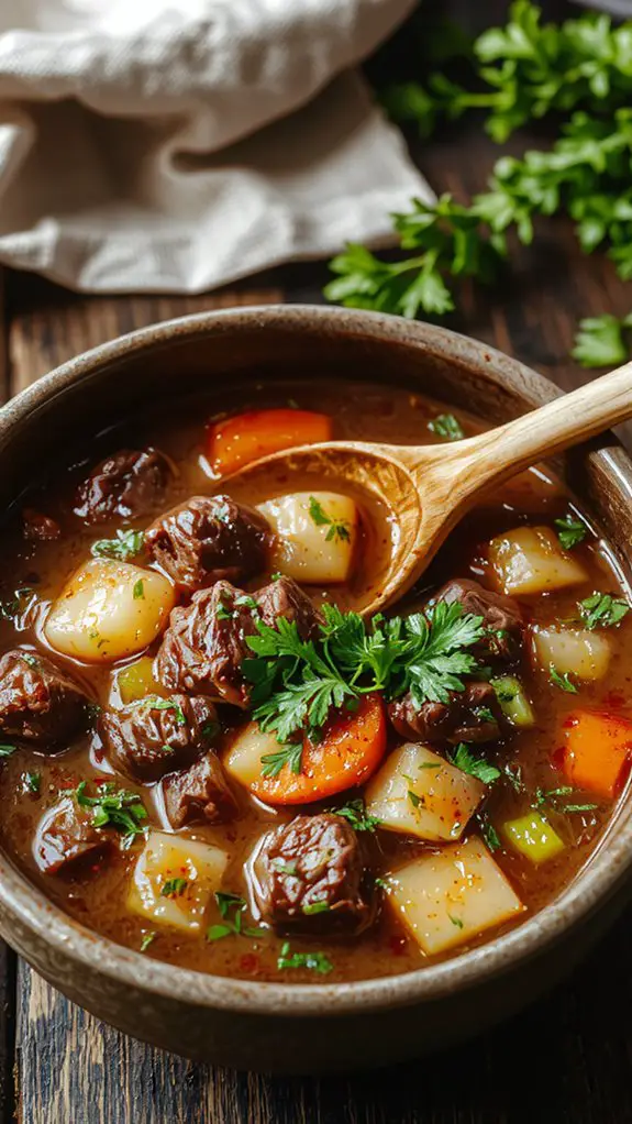 hearty homemade vegetable soup