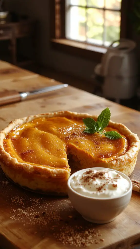 homemade holiday pumpkin pie