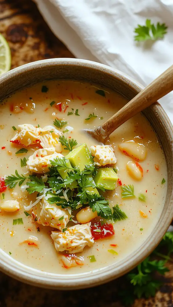 The Best Homemade White Chicken Chili Recipe 3 lime brightens chili flavors
