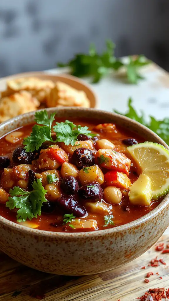 The Best Homemade Vegetarian Chili Recipe 3 meatless hearty bean stew