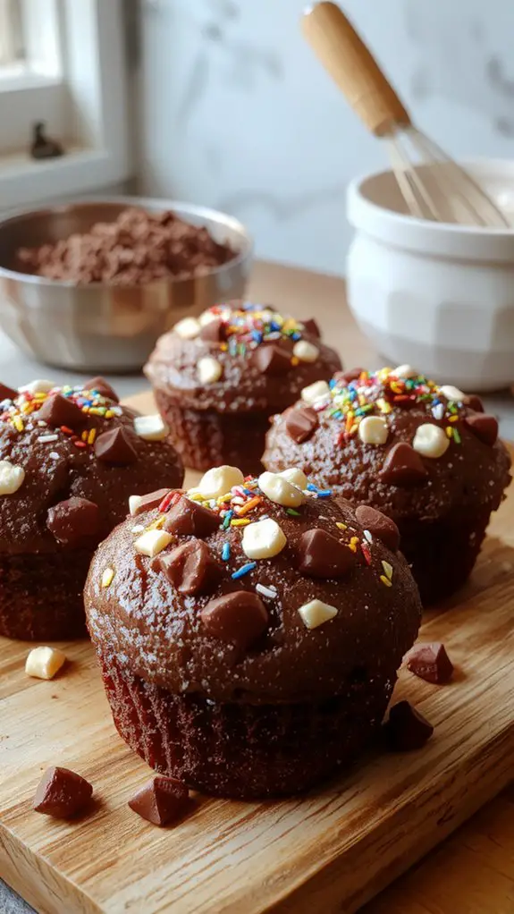 The Best Olympics Chocolate Muffins Recipe 6 olympic inspired chocolate muffins