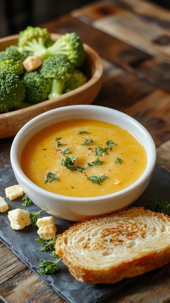 rich creamy broccoli soup