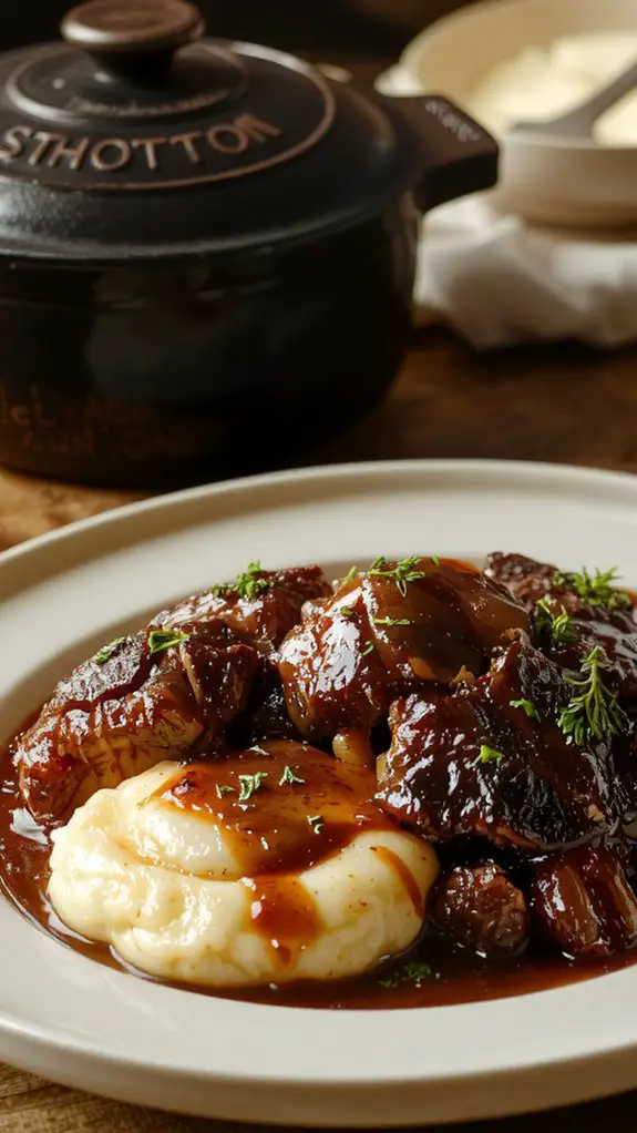 slow cooked tender meat