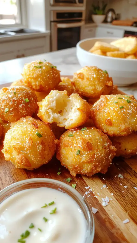 southern fried cornbread bites