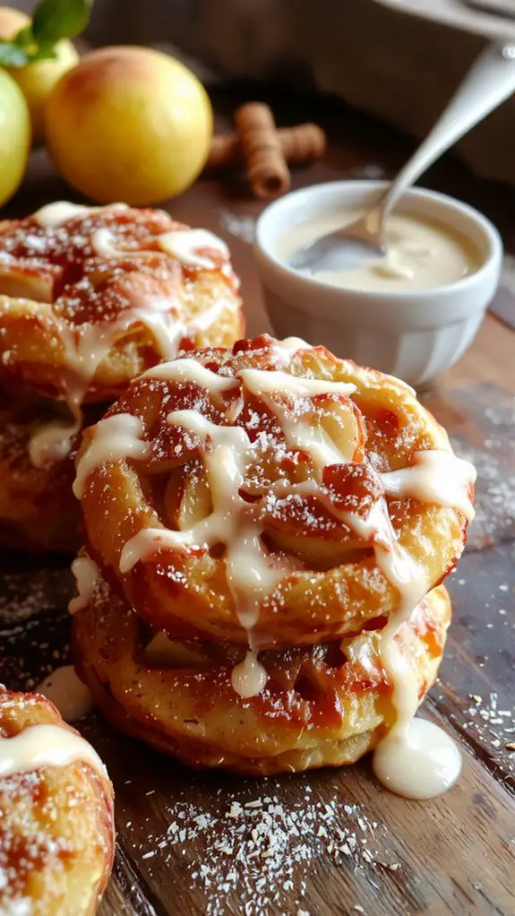 sweet fried apple desserts