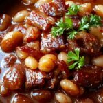 sweet savory baked legumes