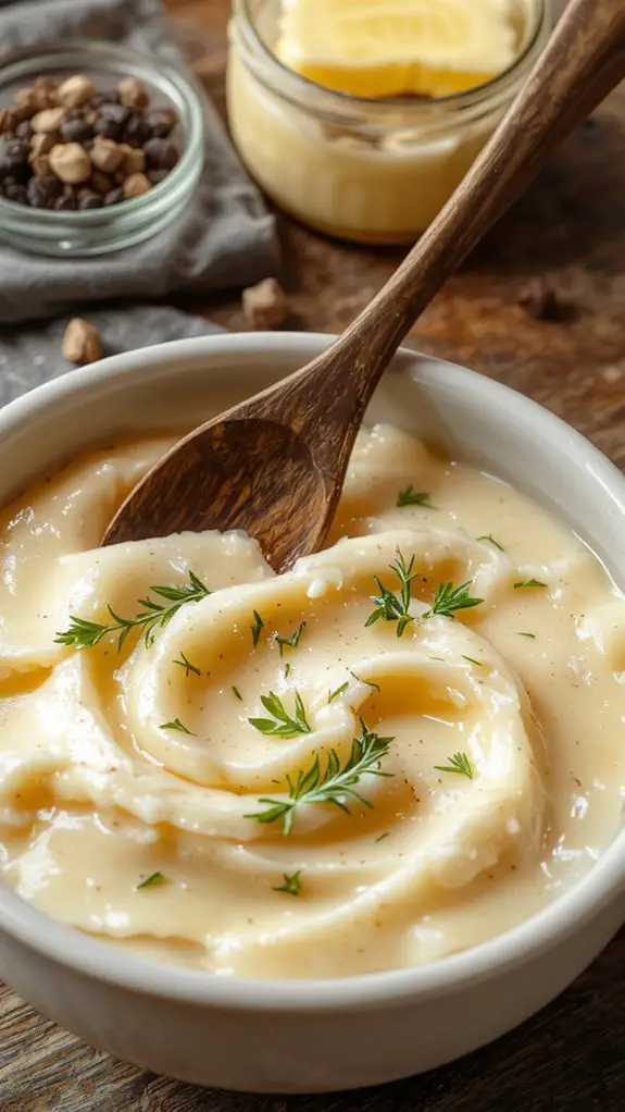 warm ingredients gentle mixing