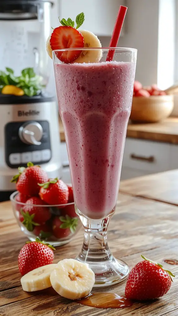 The Best Homemade Strawberry Banana Smoothie Recipe 3 blend fresh ingredients smoothly