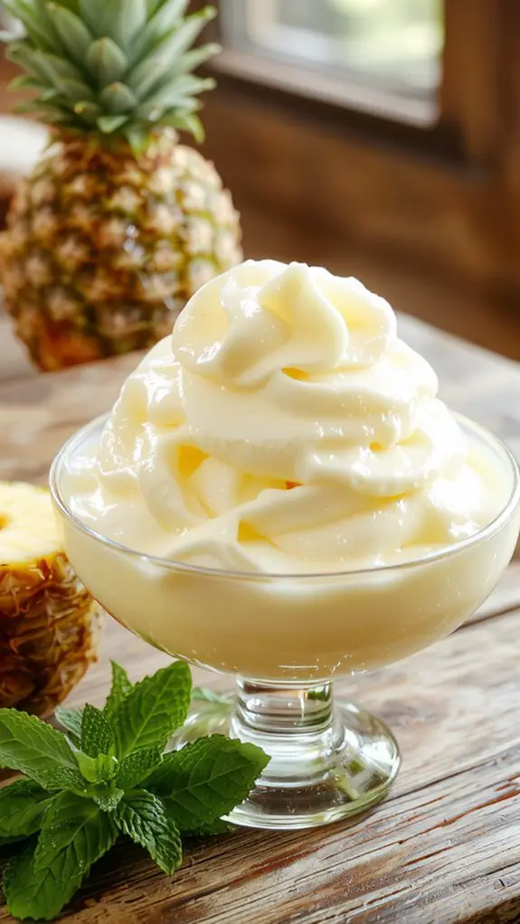 The Best Homemade Dole Whip Recipe 3 blend frozen pineapple smoothly