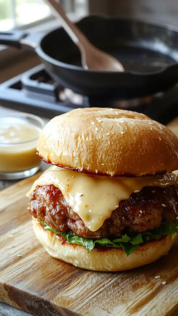 The Best Homemade Smashburger Recipe 3 cheesy skillet smashburger delight