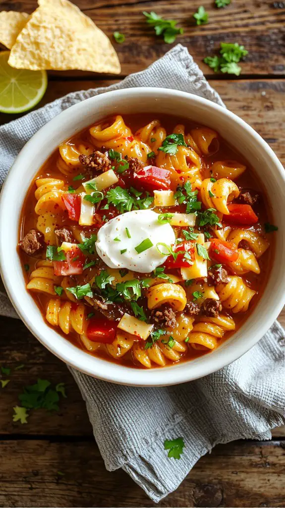 The Best Homemade Taco Pasta Recipe 3 cheesy spicy customizable comfort