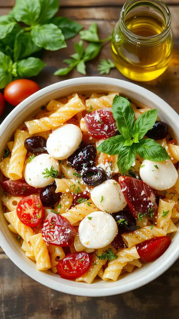 The Best Homemade Italian Pasta Salad Recipe 3 chill cheese mix serve