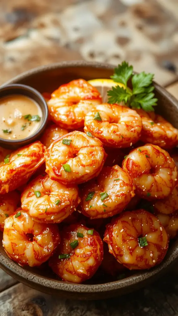 The Best Homemade Bang Bang Shrimp Recipe 3 coat garnish serve enjoy