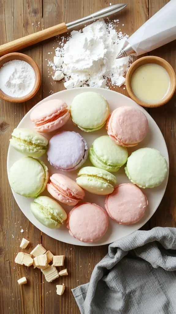 The Best Homemade Macaroons Recipe 3 cool shells before filling