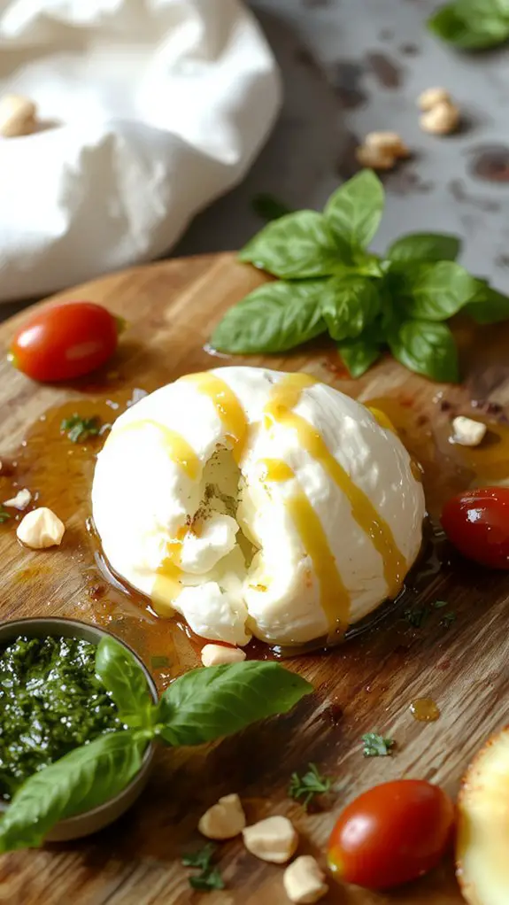The Best Homemade Burrata Recipe 3 creamy burrata basil pesto