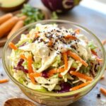 creamy cabbage salad preparation