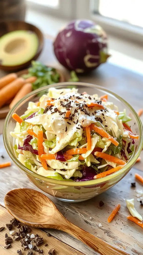 The Best Homemade Cole Slaw Recipe 1 creamy cabbage salad preparation