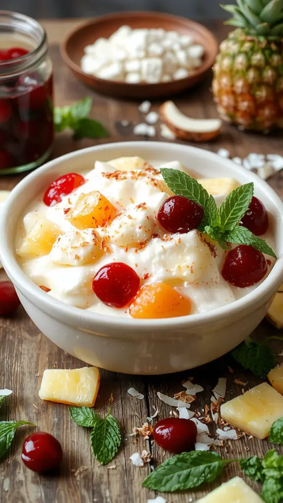 The Best Homemade Ambrosia Recipe 1 creamy fruit salad delight