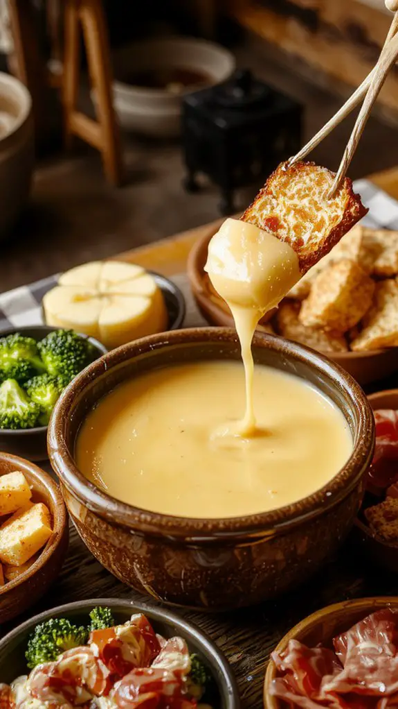 The Best Homemade Cheese Fondue Recipe 1 creamy melted cheese dip