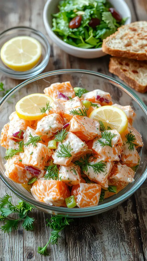 The Best Homemade Salmon Salad Recipe 1 creamy salmon salad recipe