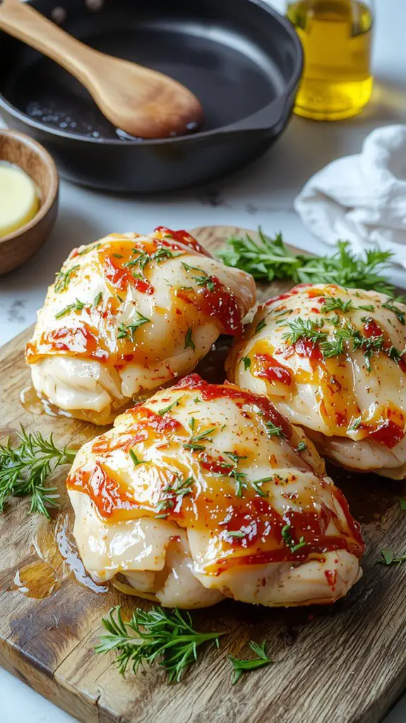 The Best Homemade Baked Chicken Thighs Recipe 3 crispy herb roasted juicy thighs