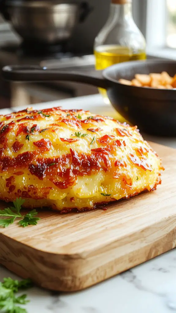 The Best Homemade Hash Brown Recipe 2 crispy shredded potato patties