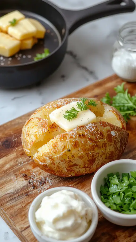 The Best Homemade Best Baked Potato Recipe 3 crispy skin potato perfection