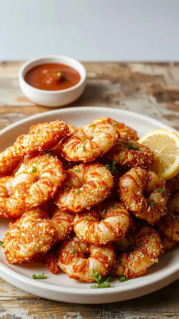 The Best Homemade Fried Shrimp Recipe 3 drain season serve hot