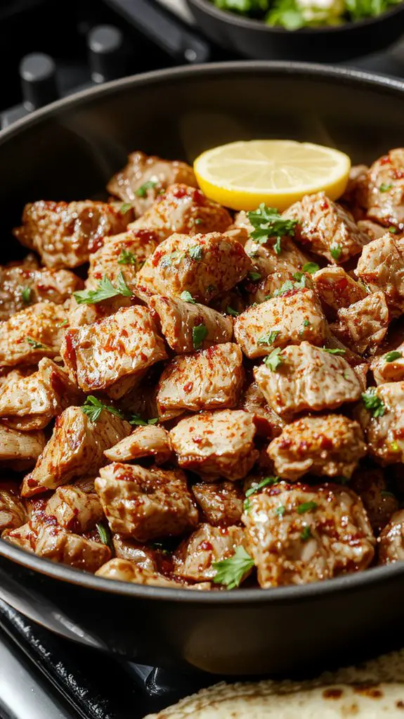 flavorful taco meat preparation