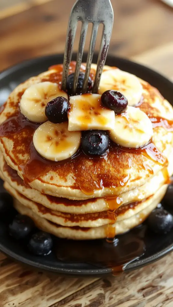 The Best Homemade Gluten Free Pancake Recipe 3 flip when bubbles form