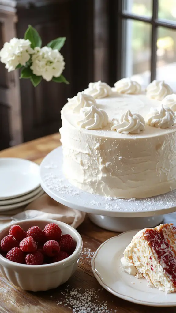 The Best Homemade White Cake Recipe 2 fluffy vanilla layer cake