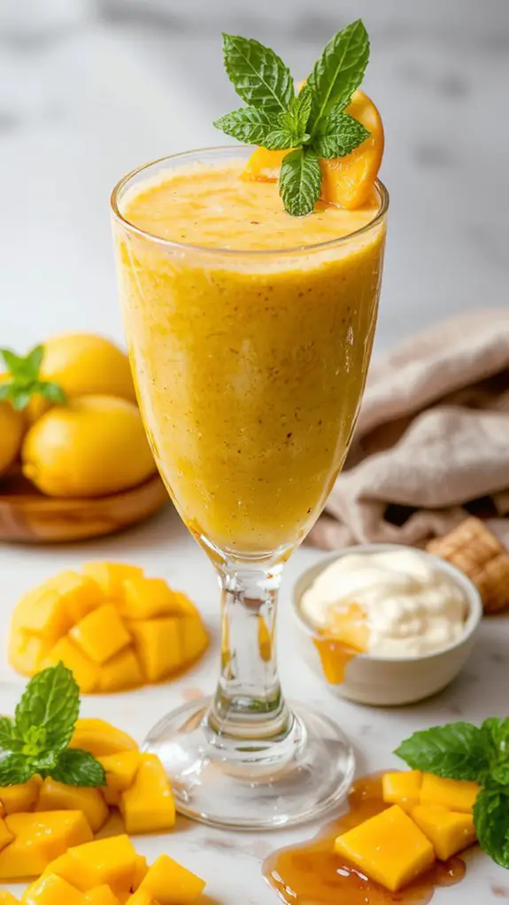 The Best Homemade Mango Smoothie Recipe 3 freeze blend adjust serve