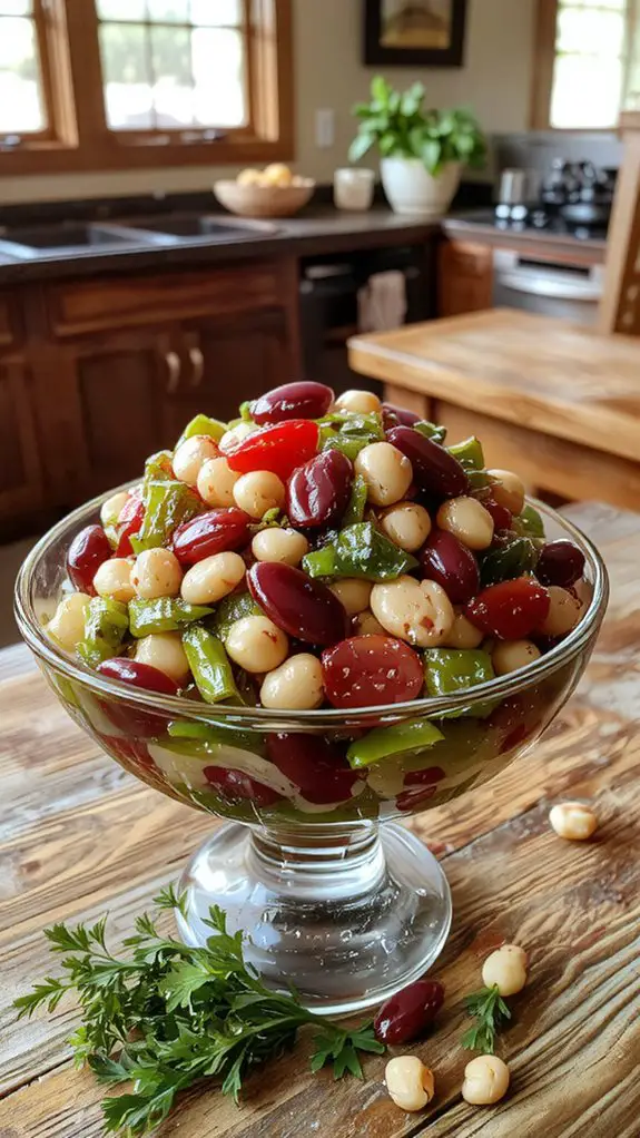 fresh flavorful bean salad