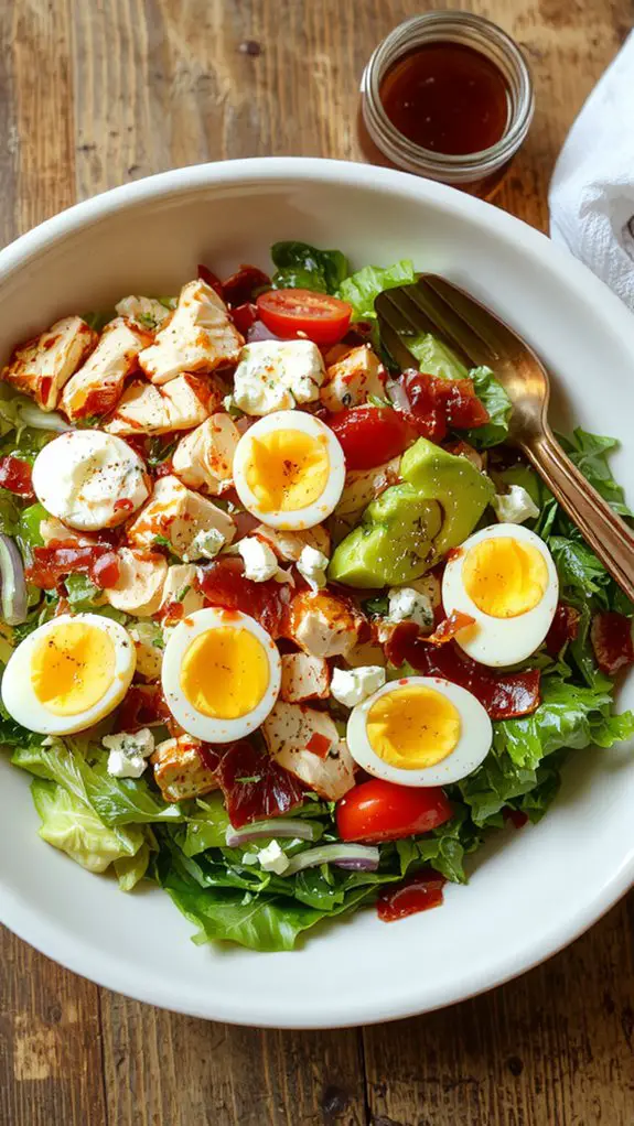 The Best Homemade Cobb Salad Recipe 3 fresh greens protein mix
