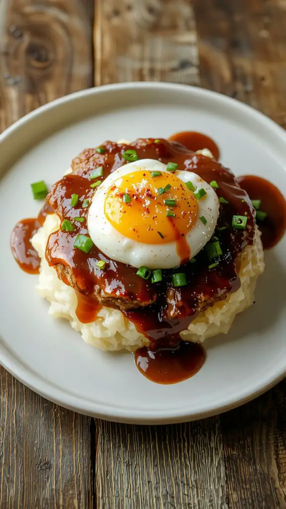 The Best Homemade Loco Moco Recipe 1 hawaiian rice burger dish