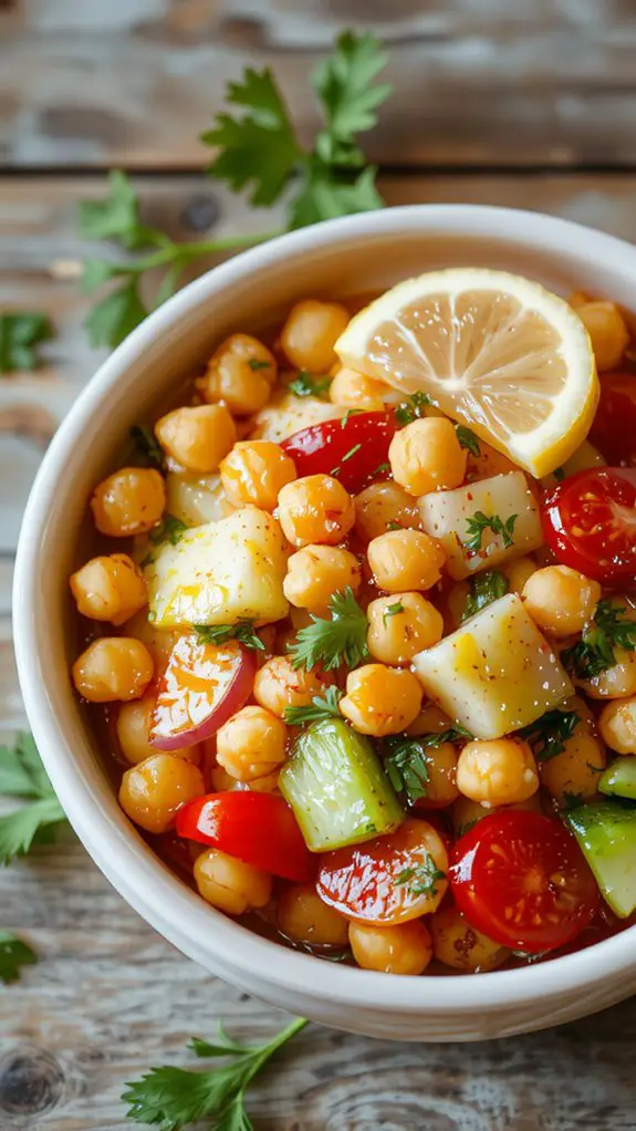 The Best Homemade Chickpea Salad Recipe 4 healthy protein packed vegetarian dish