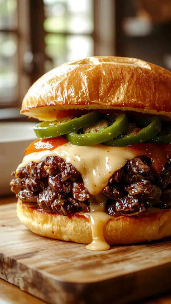 The Best Homemade Philly Cheese Steak Recipe 1 juicy cheesy steak sandwich