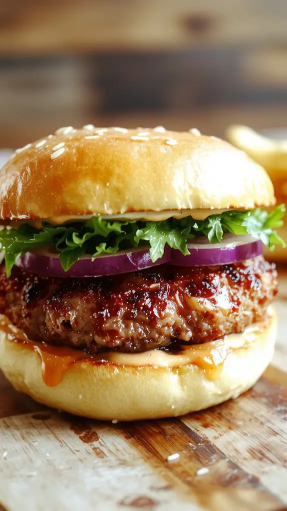 The Best Homemade Hamburger Recipe 2 juicy flavorful beef patties