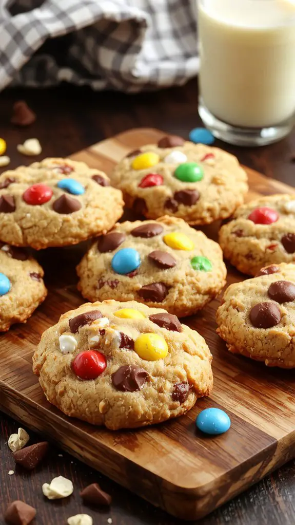 The Best Homemade Monster Cookies Recipe 3 mix fold bake cool