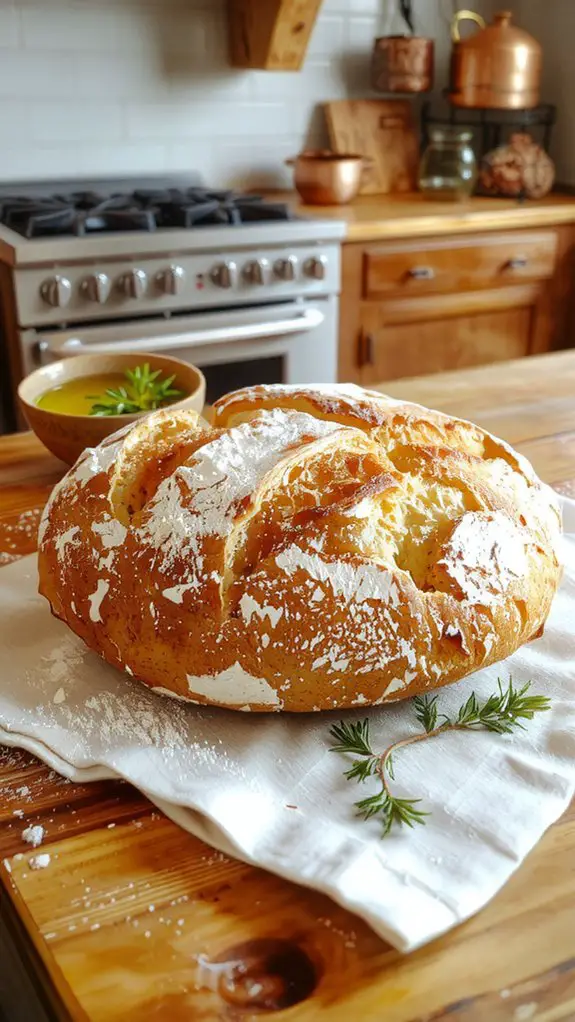 The Best Homemade No Knead Bread Recipe 3 mix rise shape bake