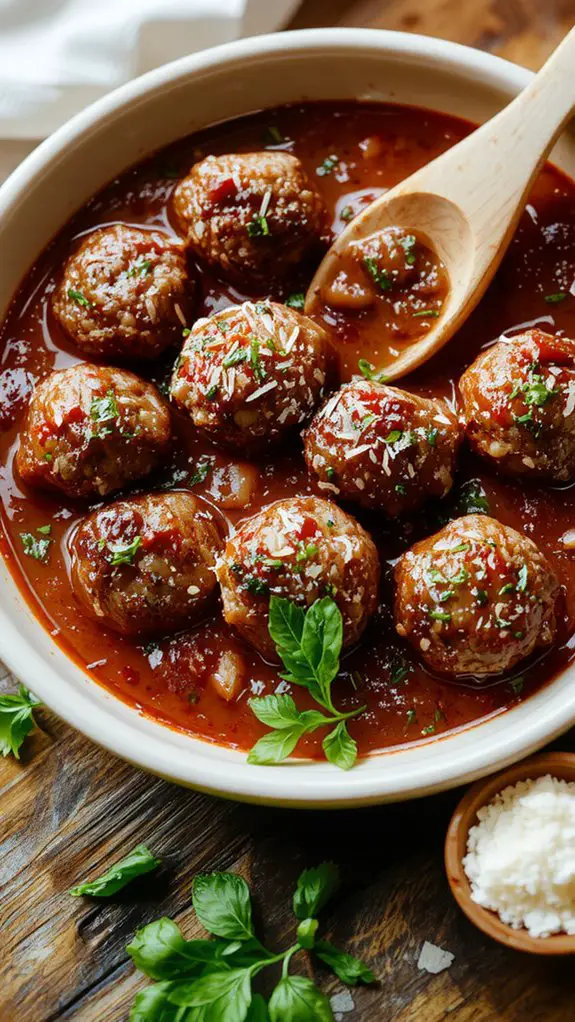 The Best Homemade Easy Meatball Recipe 3 mix shape cook serve