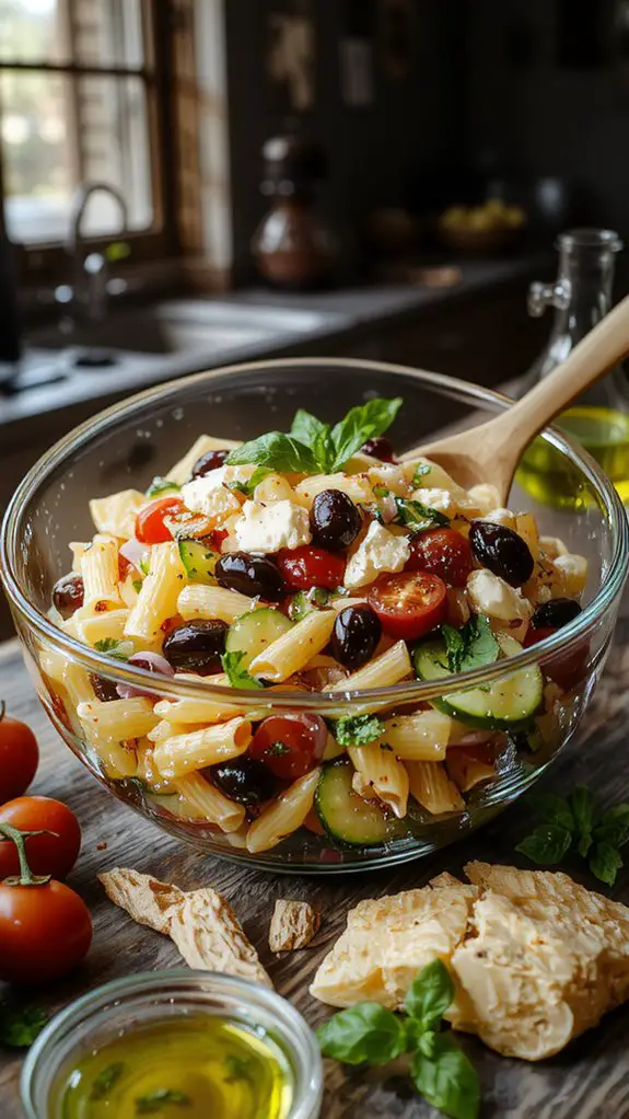 The Best Homemade Pasta Salad Pasta Salad Recipe 3 pasta salad preparation steps