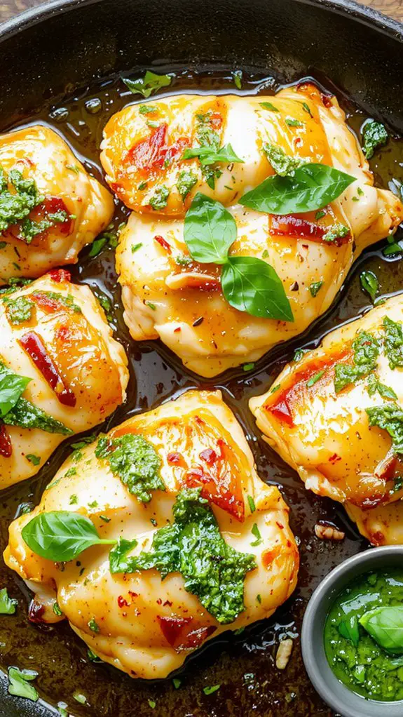 The Best Homemade Pesto Chicken Recipe 3 rest and serve pesto