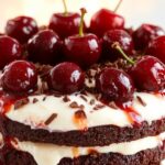 rich chocolate cherry dessert