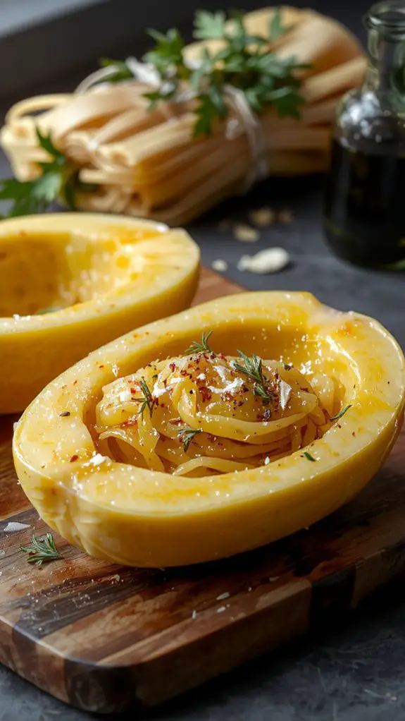 The Best Homemade Spaghetti Squash Recipe Spaghetti 3 roast cool scrape serve