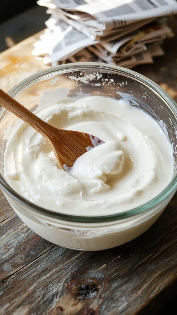 The Best Homemade Paper Mache Recipe 3 seal and decorate artwork